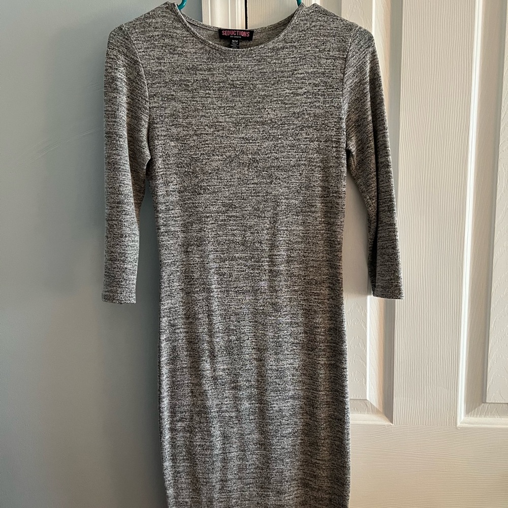 Grey long sleeve dress